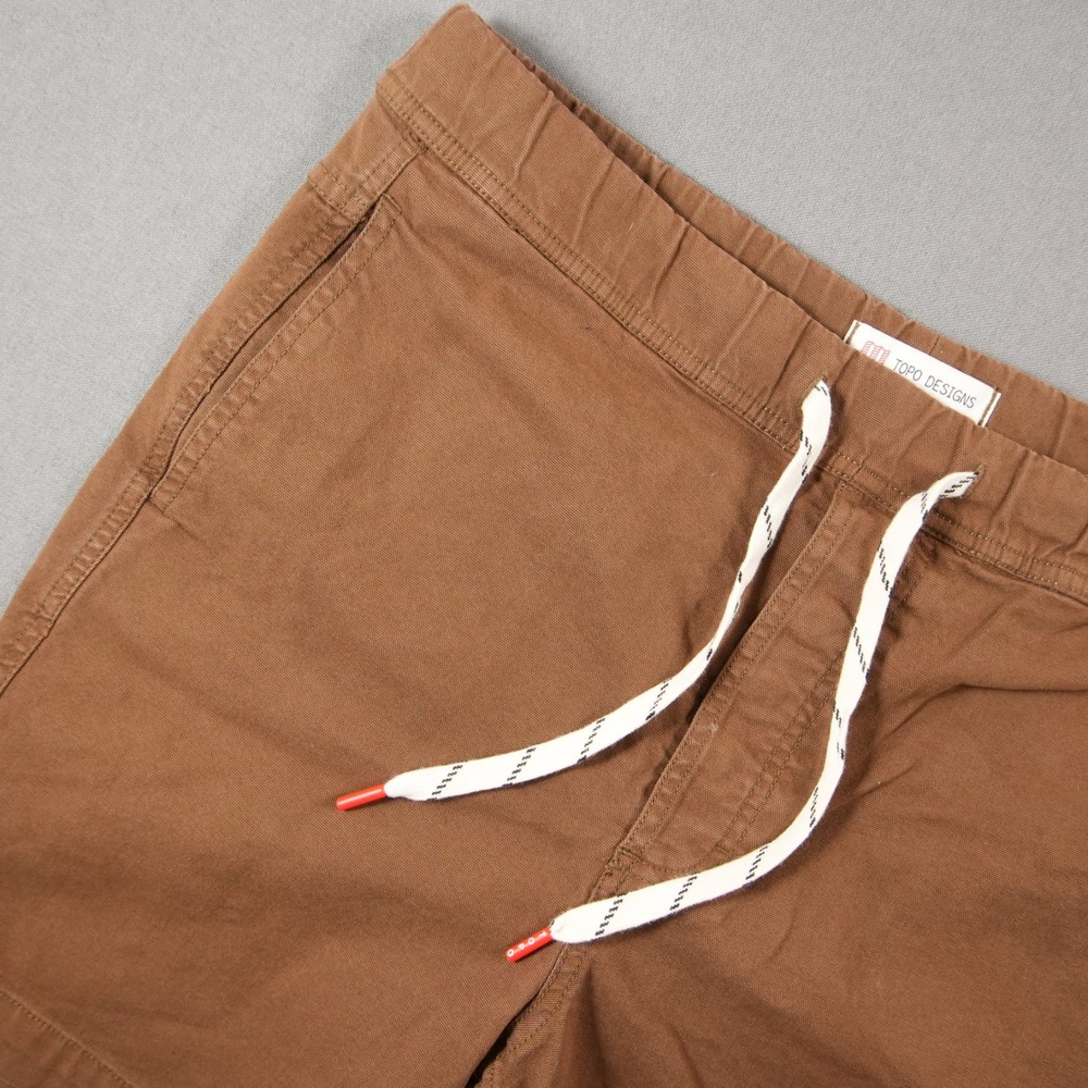 Topo Designs Dirt Shorts Outdoor Camping Drawstring Elastic Waist Organic Men M
